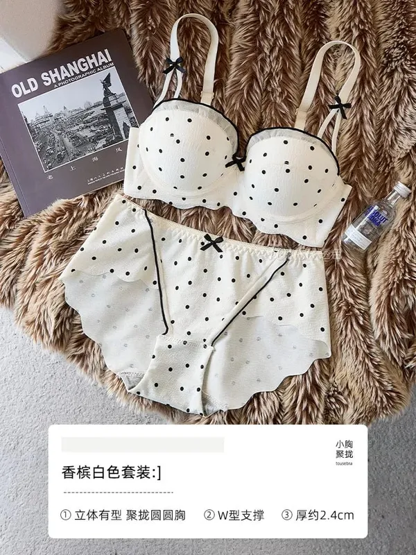 Ensemble de soutien-gorge Demi-bonnet en dentelle pour femmes, 2 pièces, Push Up, petit buste, soutien supérieur, Anti-affaissement, dos élégant, Lingerie intime, sous-vêtements quotidiens — image 8