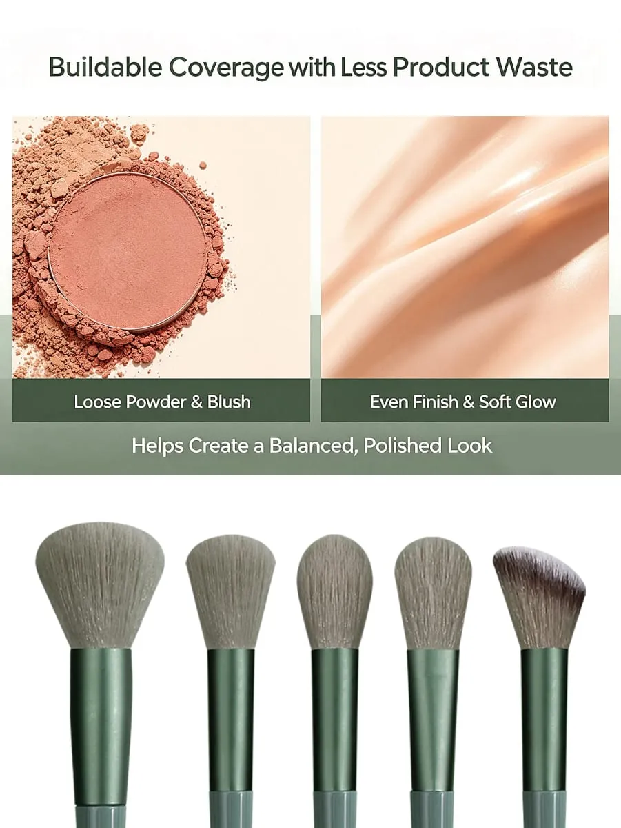 Set di pennelli per trucco multifunzionale da 19 pezzi con scatola di immagazzinaggio Pennelli morbidi con bignè per trucco e spugna detergente Trucco completo per il viso — image 5