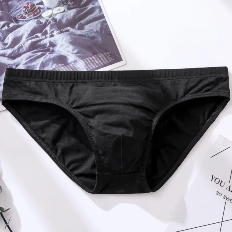 Slip da uomo Sexy Confortevole Traspirante U Convesso Intimo Mutande a vita bassa Bikini Slip Homme Nozioni di base classiche Quick-Dry — image 7