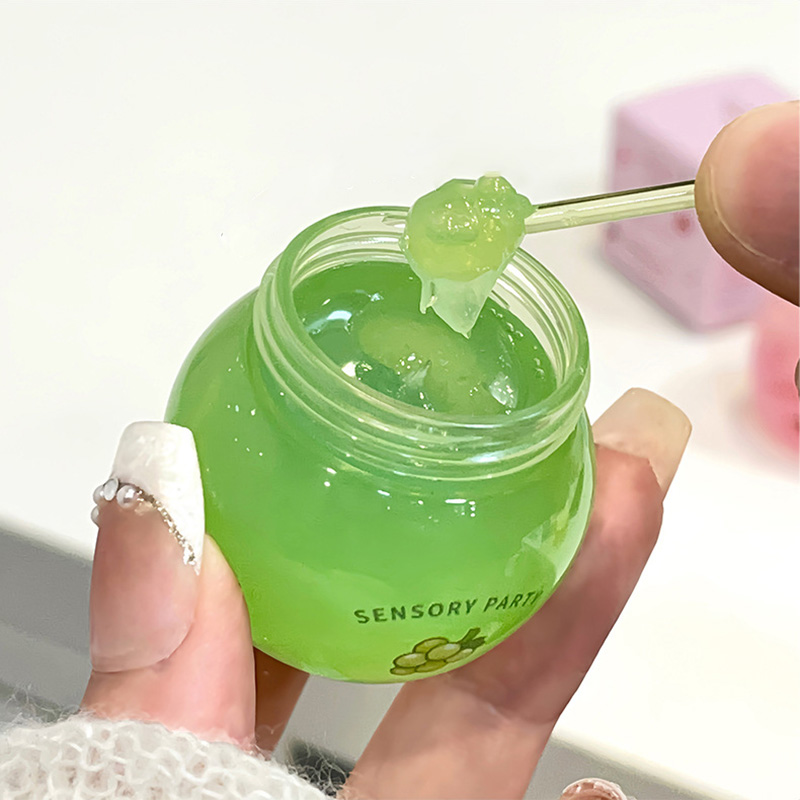 Green Grapes Clear Lip Gloss Maintenance Ενυδατικό Lip Balm Απολεπιστικό Scrub Θρεπτική Περιποίηση χειλιών Peach Water Gloss Lip Tint — image 3
