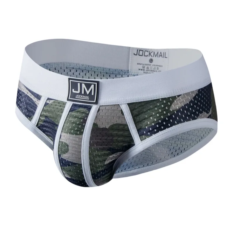 6PCS Man's Underwear Briefs Underpants Nylon Mesh Camouflage Men's Briefs Bikini Men's Boxer Briefs or As Swim Swimwear Shorts