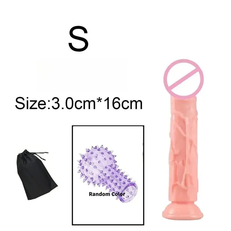 저렴한 현실적인 5 크기 엉덩이 플러그 딜도 남자 여자 남근 흡입 컵 항문 섹스 토이 게이 흡입 컵 빅 딕 질내 사정 — image 13