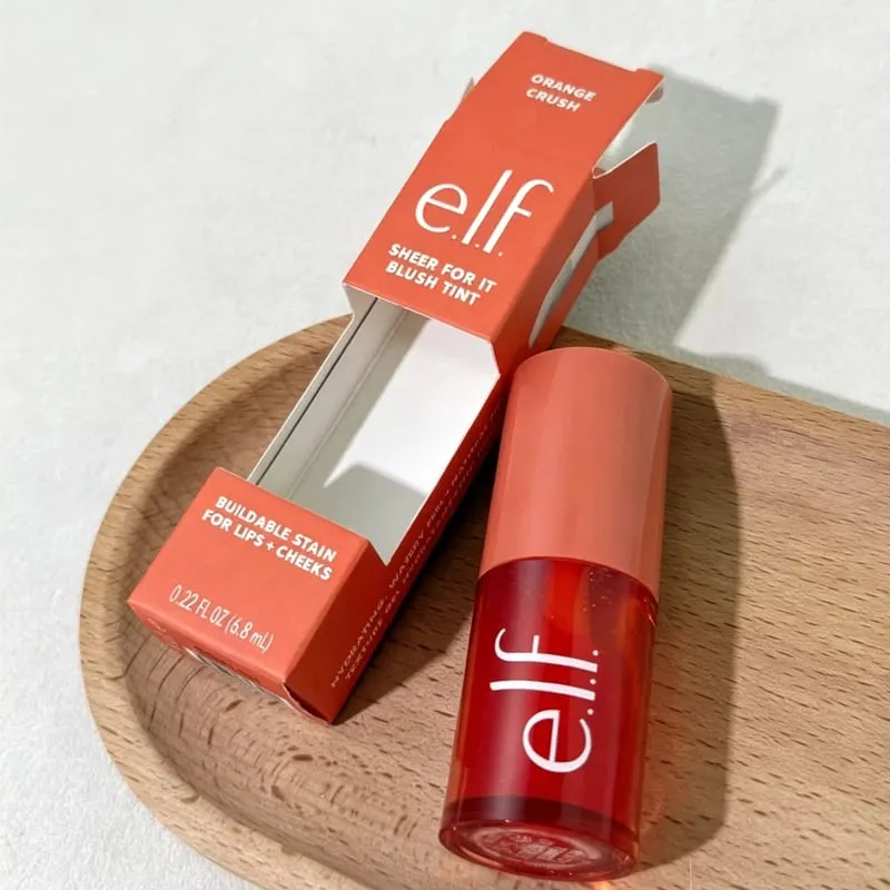 Elf Celebrity Limited Co-branded Double-ended Smooth Lip Liner Peptide Lipstick Lip Balm Liquid Blush Let-at påføre Blush Stick