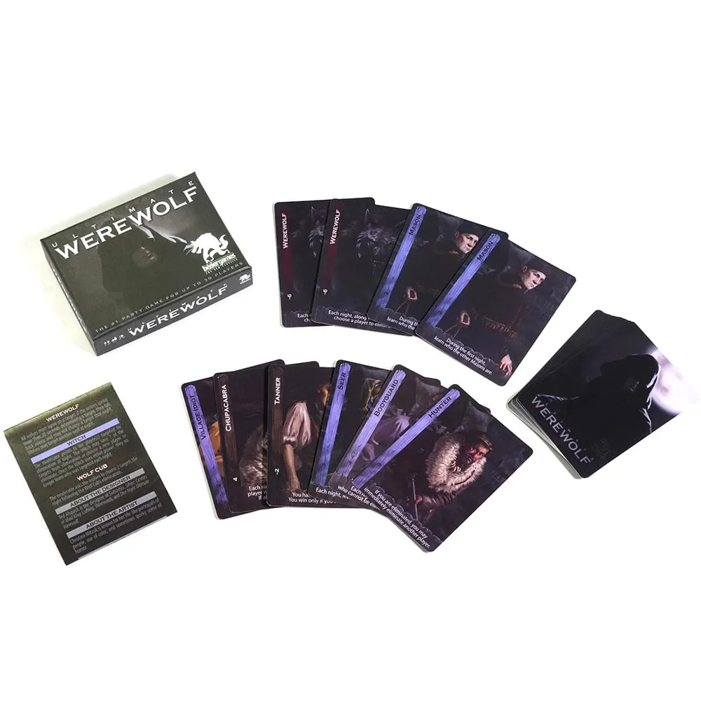 Gioco di carte Ultimate Werewolf Revised Edition 14 ruoli unici su 34 carte di ruolo Mantiene i giochi freschi e coinvolgenti Gioco di società di lupi mannari — image 2