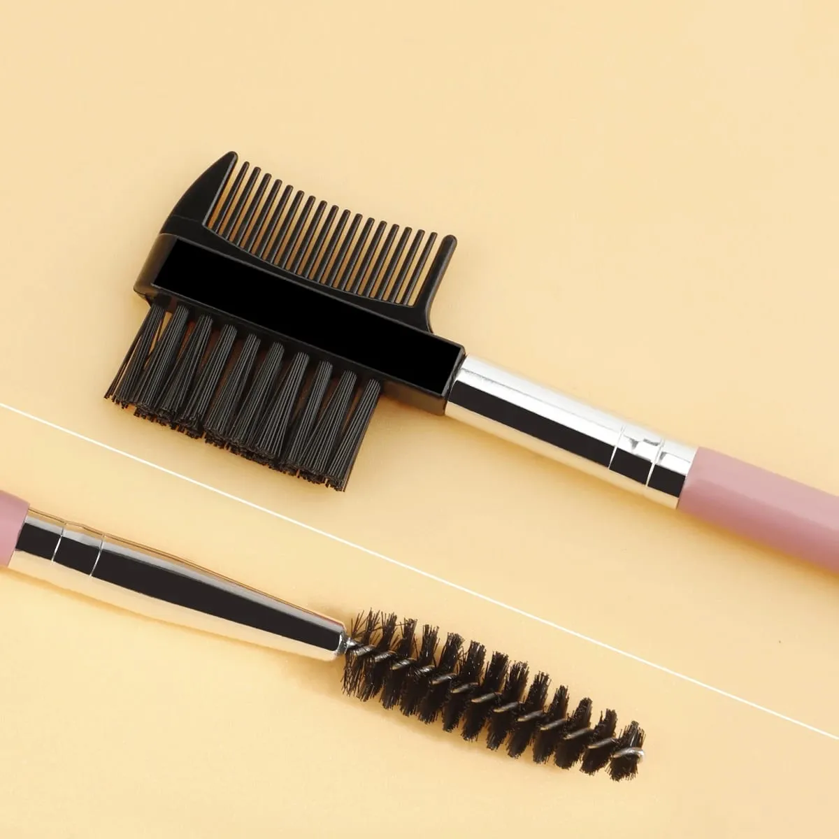1/2/5 Chiếc 3 Đầu Lông Mày Mi Shaper 2 Đầu Bàn Chải Trang Điểm Chải Lông Dụng Cụ Đựng Mỹ Phẩm Với 3 Bàn Chải Spoolie Khác Nhau — image 5