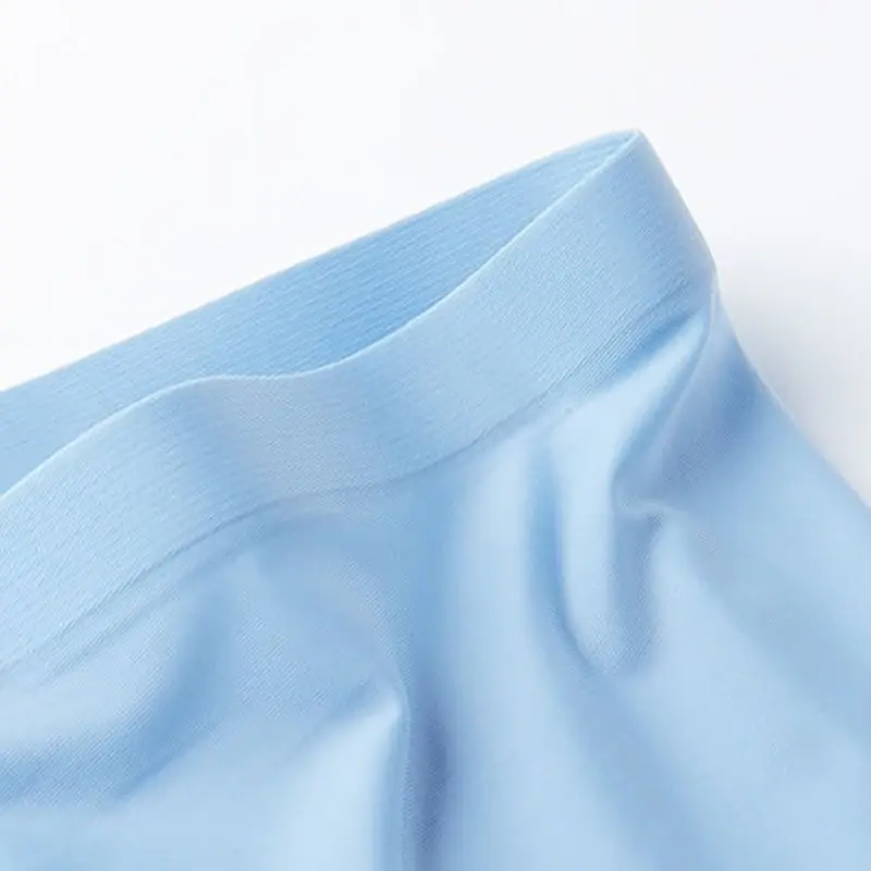 10 Pcs Men's Ice Silk Sexy Seamless Ultra-thin Boxer Briefs Shorts Underwear Underpants Male Breathable Panties — image 6