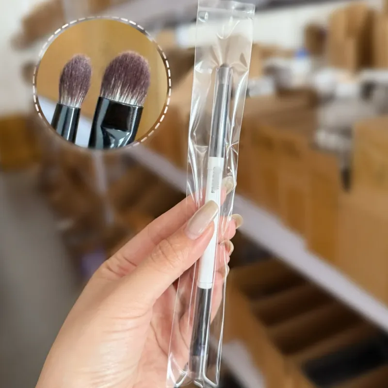 EF1 – brosse à poudre crème à double extrémité E6, pinceau de maquillage pour fard à paupières, de haute qualité, correcteur synthétique pour les yeux, pinceaux cosmétiques
