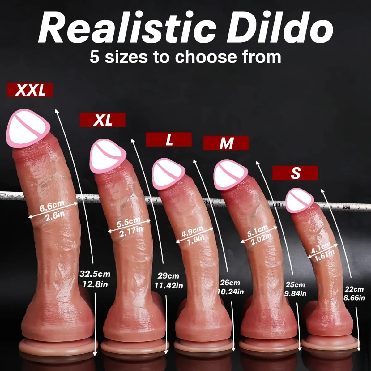 Vibrador realista pênis macio duplo silicone vibradores vaginal e anal masturbador pau grande para mulher masturbação adulto brinquedo sexual 18 + — image 6