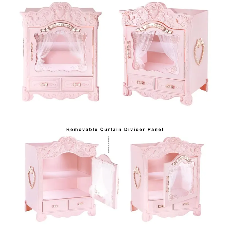 Flower Knows Bunny Garden Makeup Organizer Box Comel Estetik Cosmetic Storage Case Penyusun Vanity Kapasiti Besar — image 3