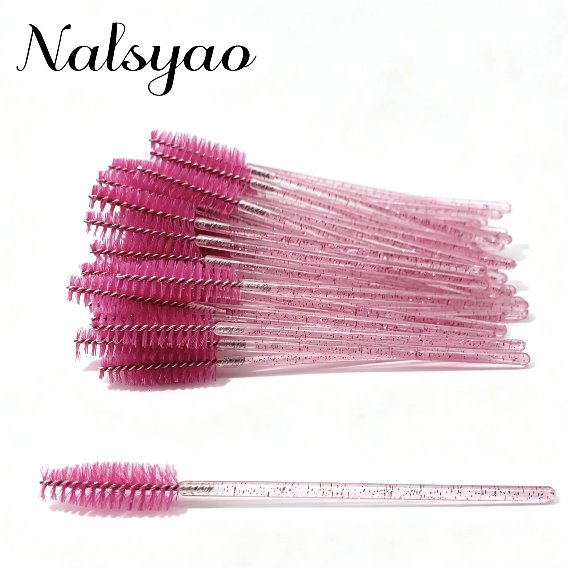 wholesale yelash brush makeup brushes 50pcs comb disposable mascara individual 6 color applicator wand lash makeup brushes tools