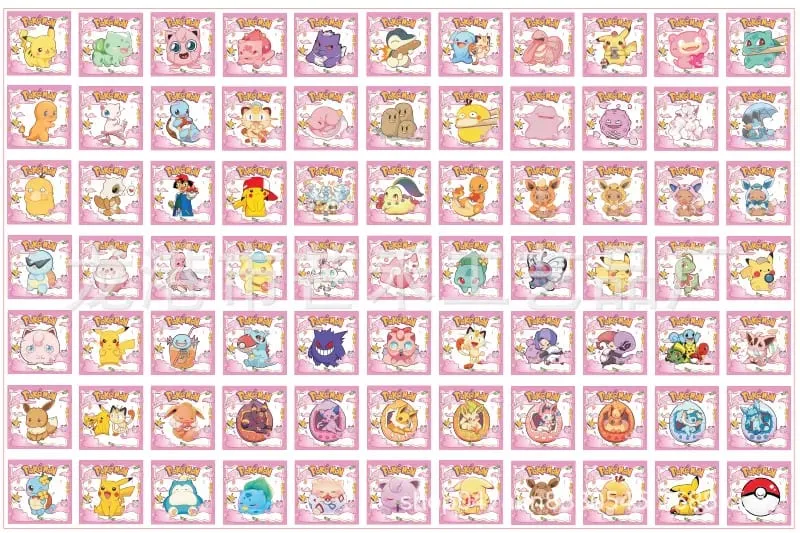 Pokemon acrilico fai da te patch ciondolo Kawaii taglio a forma speciale cartone animato anime stampa fronte-retro portachiavi materiale forcina — image 17