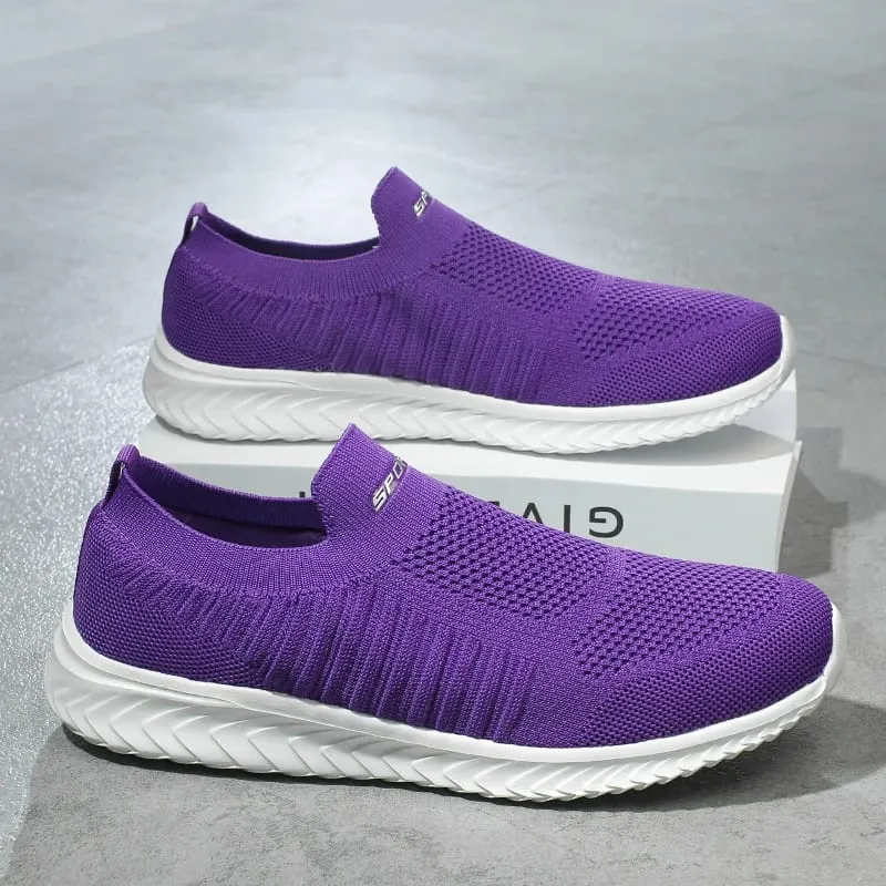 Uomini Vulcanize Scarpe Maglia Scarpe Da Uomo Leggere E Comode Scarpe Da Ginnastica da uomo 2025 Moda Autunno Slip on Appartamenti Scarpe Mocassini Maschili — image 16