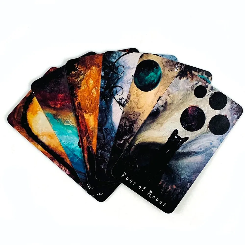 Nuovi Tarocchi Gatto stregato Mazzo di tarocchi Fate Divinazione Oracolo Giochi da tavolo Carte da gioco Gioco di carte per intrattenimento per feste in famiglia — image 5