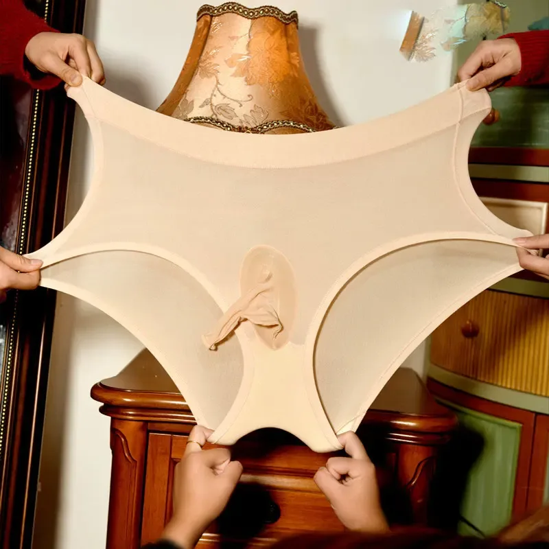 Homens sheer ver através brilhante g-string sissy u convexo bolsa tanga respirável roupa interior bainha cuecas unisex alta elástica mais sexy — image 12