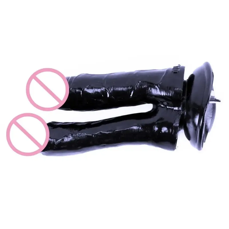 Machine sexuelle gros godes noirs connecteur rapide masturbation vibrateur godes réalistes pour femmes accessoires jouet sexuel pour adultes — image 26