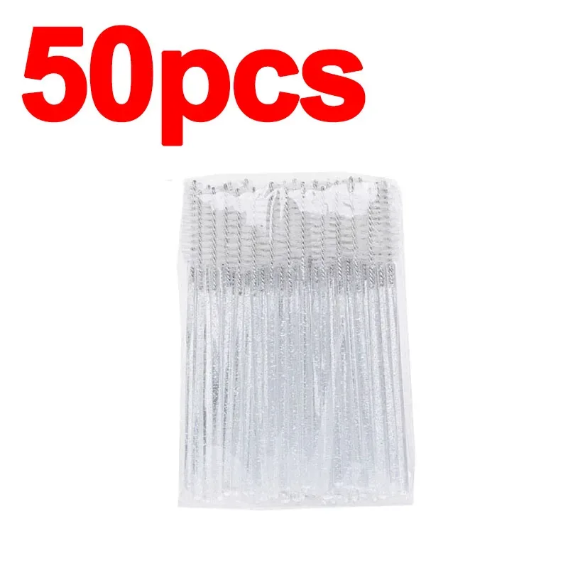 Berus Mikro 50/100pcs baharu untuk Berus Bulu Mata Berus Spoolie Kristal Sikat Kening Alat Kecantikan Solek untuk Bulu Mata HZS24 — image 11