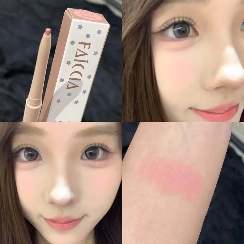 Lápiz de gusano de seda de color rosa mate, brillo Natural, sombra de ojos, lápiz suave, secado rápido, cosméticos de maquillaje de belleza para ojos, 1 ud. — image 4