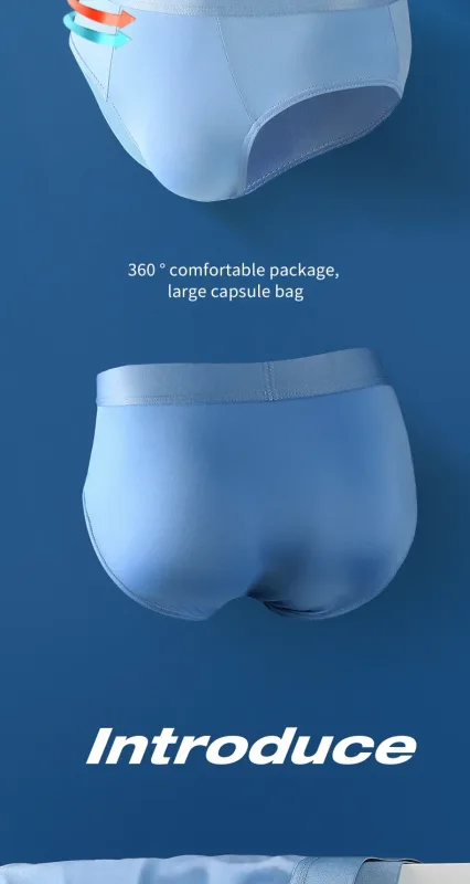 3 STÜCK Herren Ice - Seidenunterwäsche Dünn - Style für den Sommer, mit U - konvexem Slip. Atmungsaktive, einfarbige Shorts — image 16
