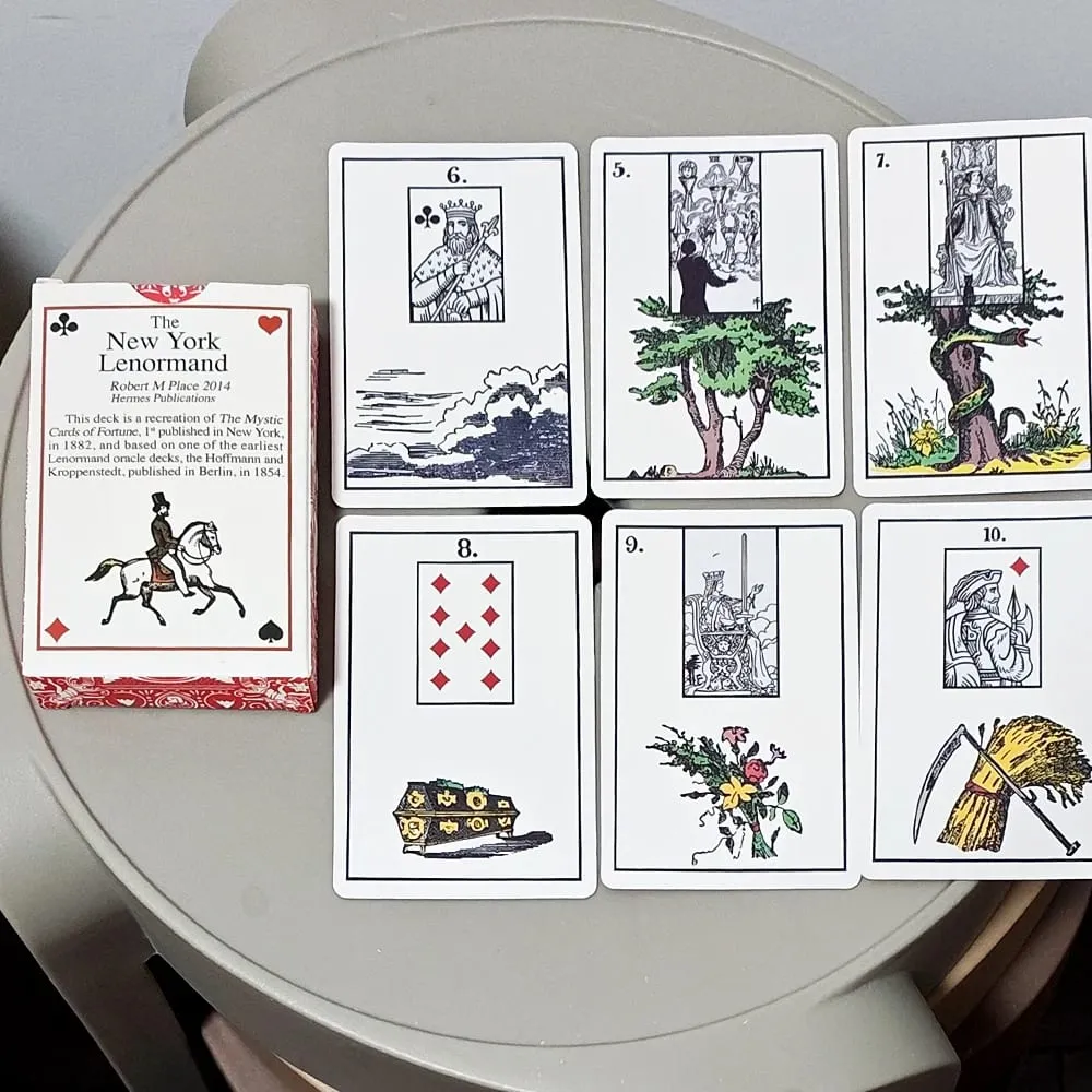 Das New Yorker Lenormand-Deck – Historisches Wahrsagekarten-Deck mit 36 Karten im Vintage-Stil, 9 x 6 cm, Doppelprägung — image 4