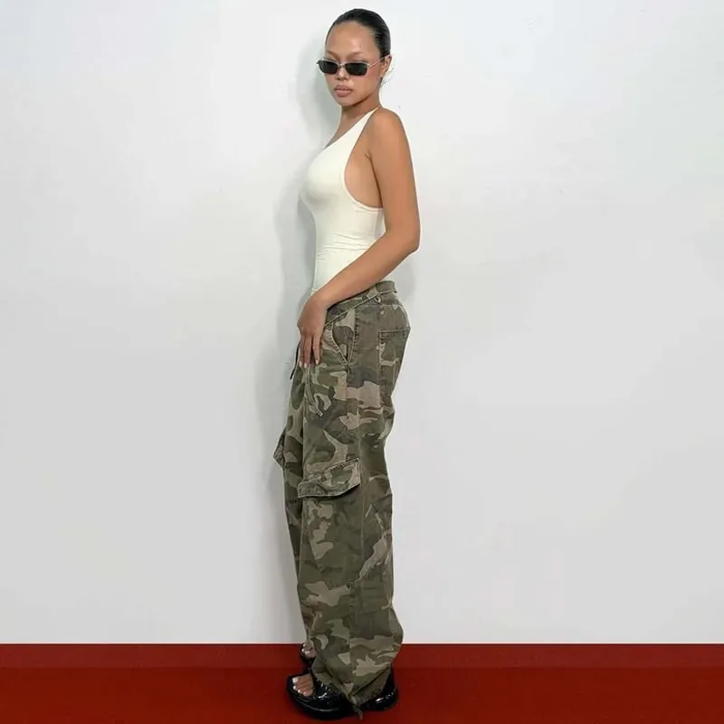Dulzura asymétrique une épaule dos nu mince sans manches débardeur femmes solide Sexy haut décontracté Style de rue Y2K vêtements d'été — image 2