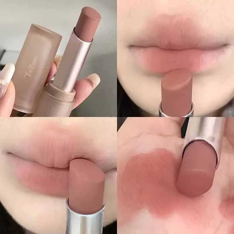 6-color Matte Velvet Lipstick Silky Texture Without Drying Easy To Apply Long-lasting Non-stick Velvet Mist Lipstick — image 2
