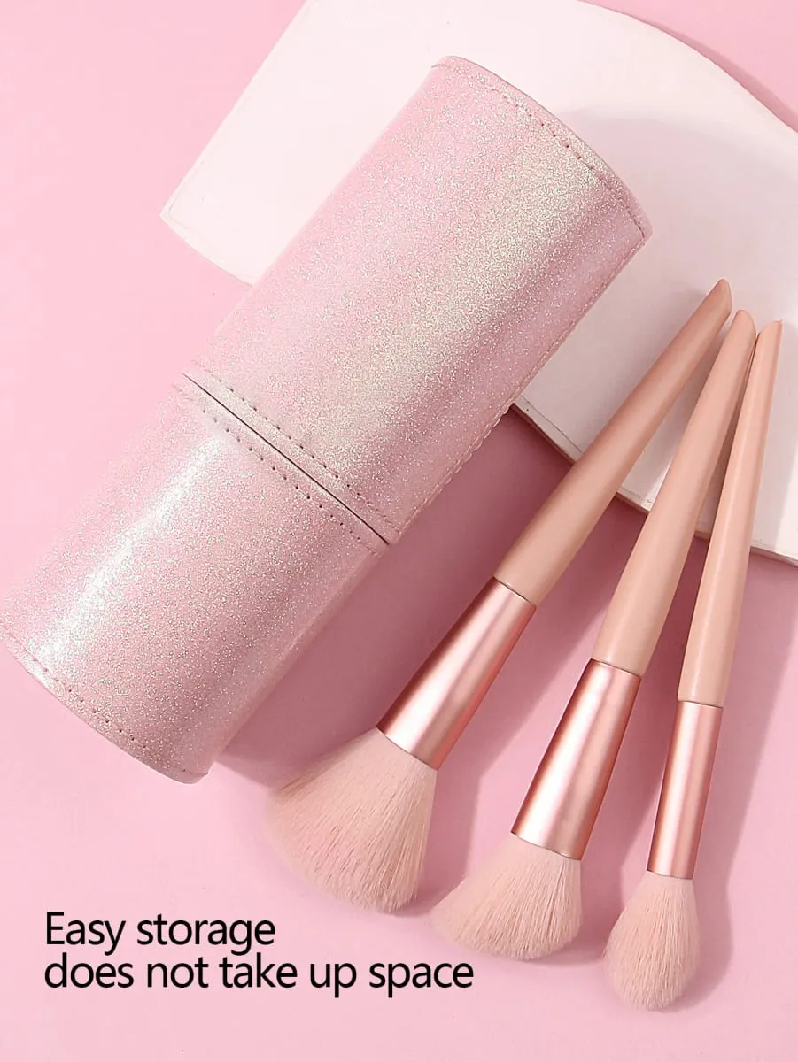ใหม่ 13 ชิ้น/เซ็ตในถังแปรงแต่งหน้าแปรงแต่งหน้า Foundation Blush Contour อายแชโดว์ Brow Lashes เครื่องสำอางค์แปรงเครื่องมือความงาม — image 4