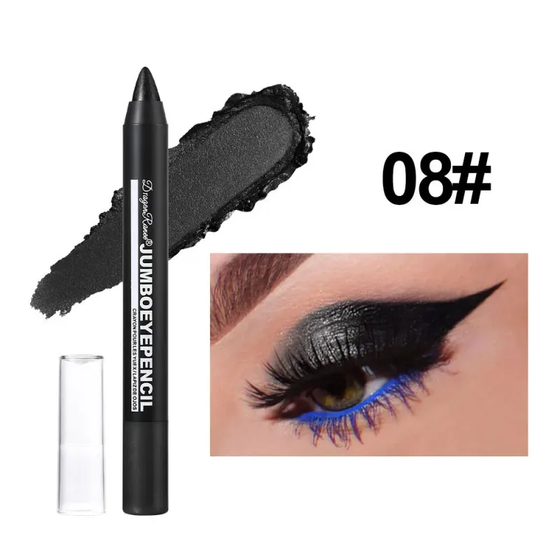 Smoky Dark Green Eyeshadow Pencil Stick Waterproof Pearlescent 12 Colors Metallic Glitter Eye Shadow Highlighter Pen Makeup Tool — image 10
