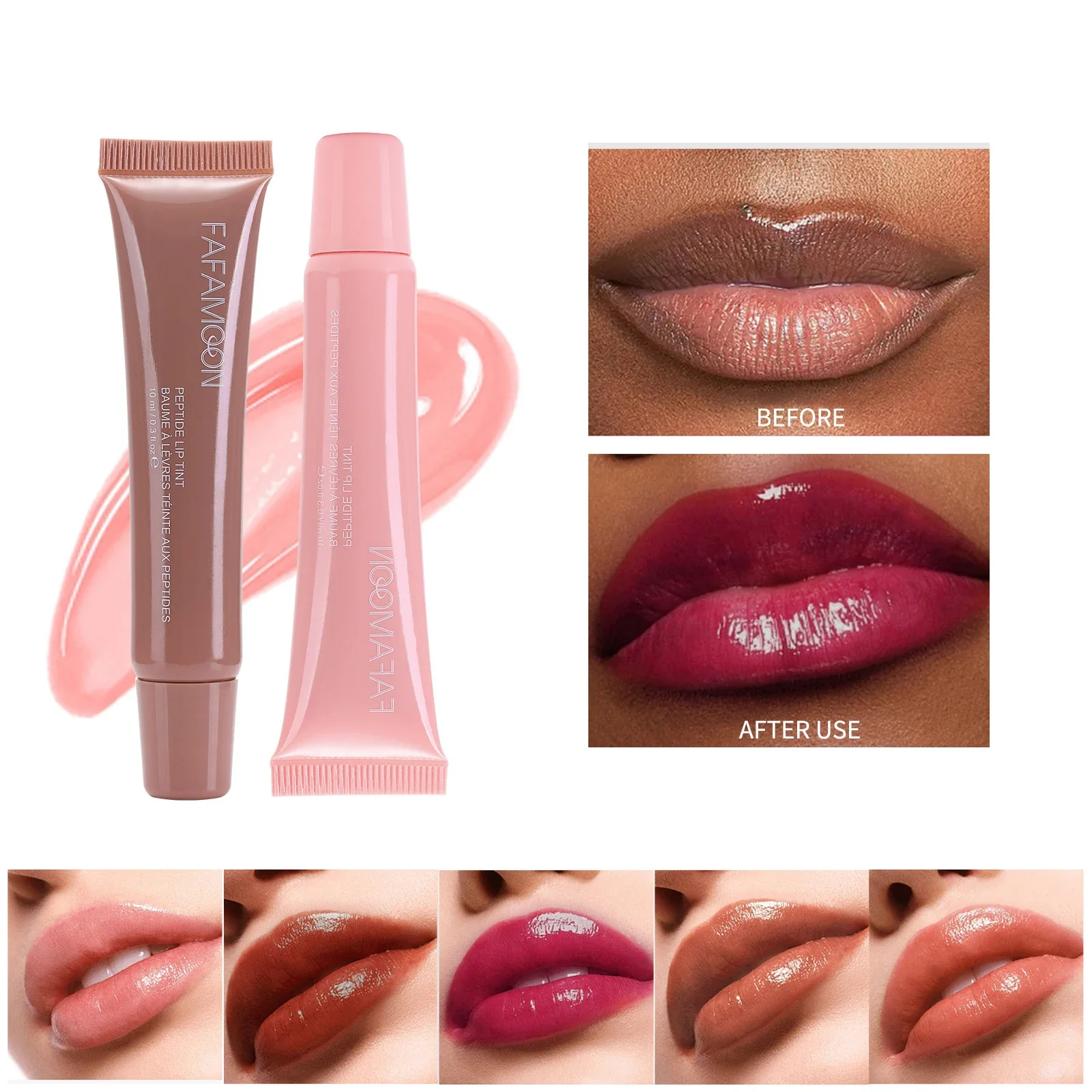 Hidratante espelho brilho labial plumper maquiagem nutritivo batom líquido transparente mineral óleo labial beleza cosméticos novo — image 3
