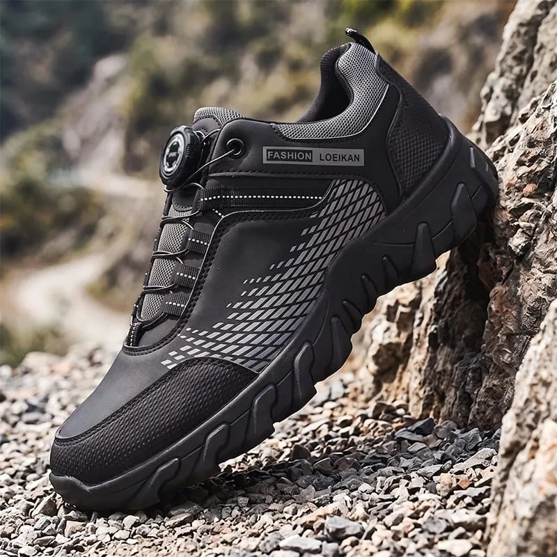 Heren Casual Sneakers Draaigesp Quick-Lace Mesh Patchwork Dikke antislipzool Mode Dagelijkse herenschoenen