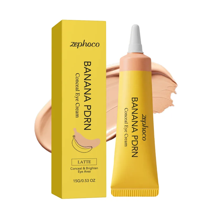 Zephoco Dark Circles Concealer Banana Pdrn deckt Hautunreinheiten ab, Augenaufheller, leichter, nicht klebender Concealer unter den Augen, Feuchtigkeitscreme