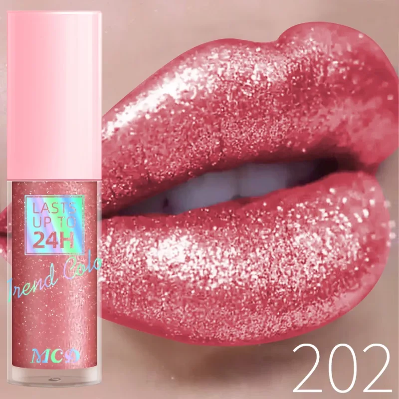 18 Colors Diamonds Glitter Lip Gloss Long Lasting Waterproof Liquid Lipstick Pearl Shining Lip Color Sparking Lip Makeup Women — image 8