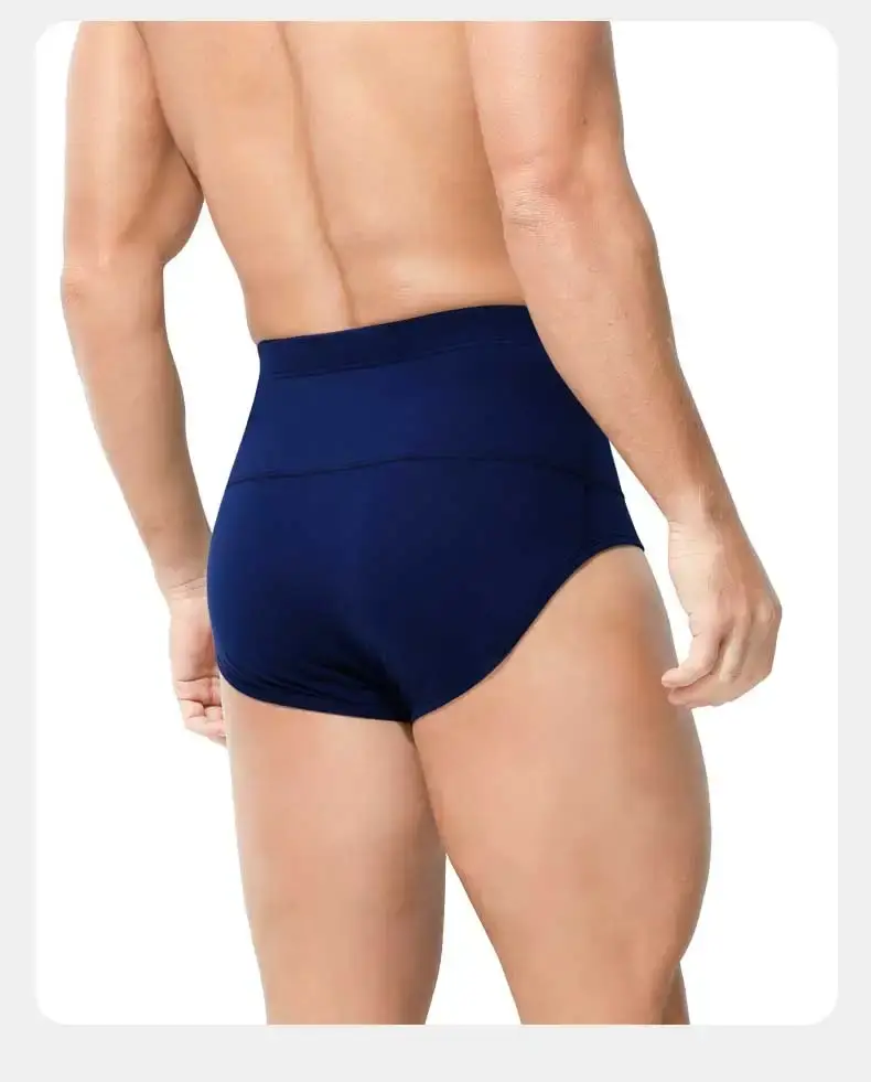 Caleçon en coton pour hommes, taille haute, amincissant, protège la taille, chaleur améliorée, caleçon court pour vêtements de sport en surpoids — image 16