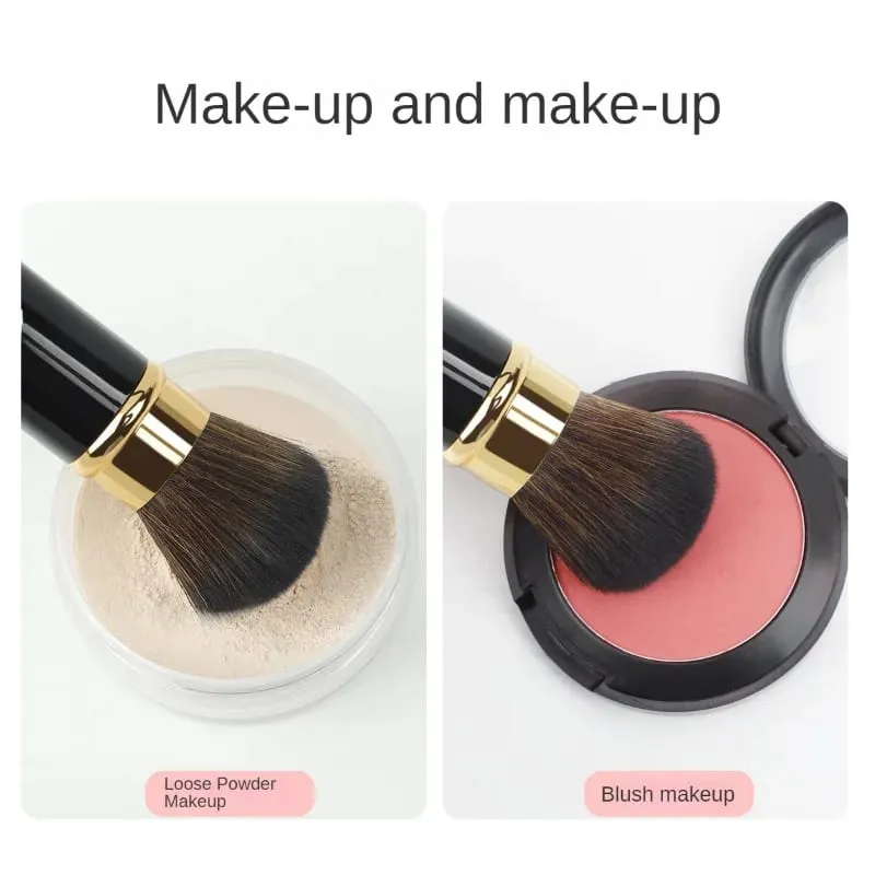 1 Buah Kuas Rias Yang Dapat Ditarik Kuas Perona Pipi Pencampur Alas Bedak Kuas Kosmetik Rias Wajah Kuas Rias Wanita — image 3