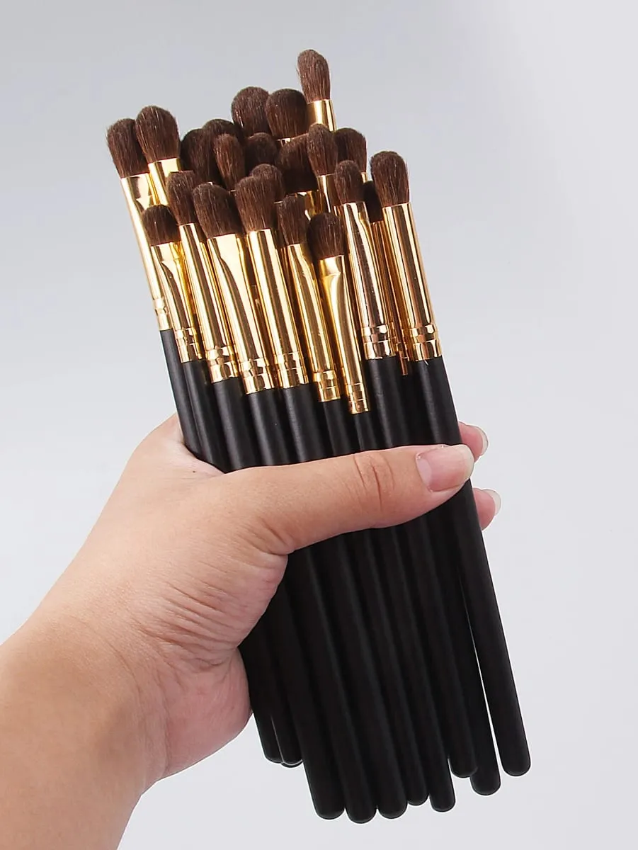 28-teiliges professionelles Augen-Make-up-Pinsel-Set, Lidschattenpinsel, Hochglanzpinsel, Applikationspinsel, komplettes Set an Make-up-Pinseln — image 5