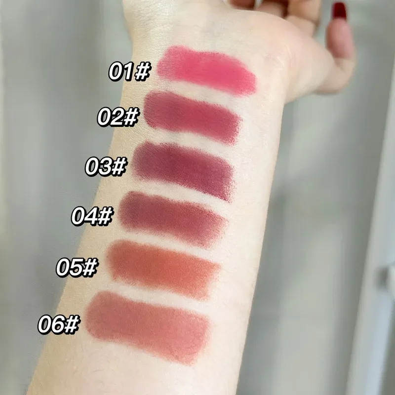 Toot Dodo Matte Lip Lumpur Cool Brown Ketepuan Rendah Kalis Air Mekap Bibir Berkabus Tahan Lama — image 6
