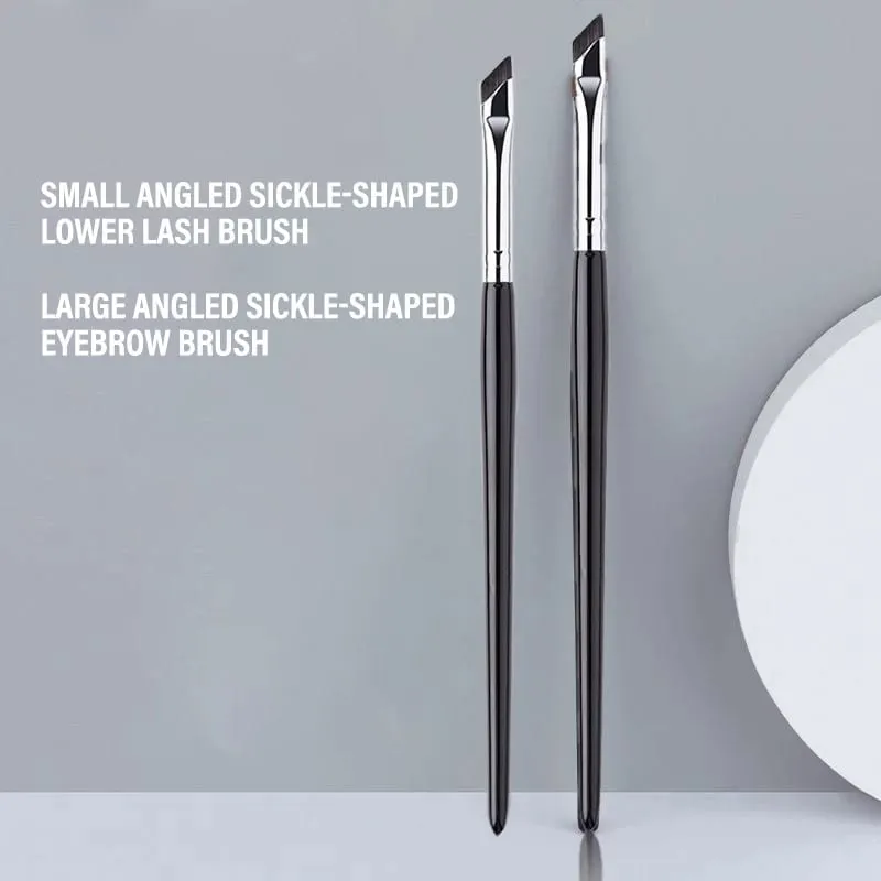 Pennello per eyeliner falce Pennello per lama per ombretto Pennello per dettagli Pennelli per sopracciglia diagonali Palpebra sottocutanea per dormire Strumenti per il trucco del baco da seta — image 13