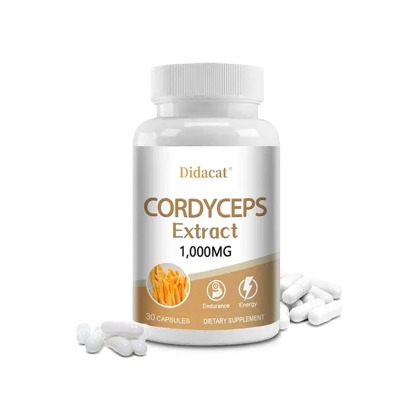 Kapsul Cendawan Cordyceps (Cordyceps Sinensis) 1000mg Suplemen Tenaga Menyokong Kesihatan Imun & Fungsi Otak BUKAN GMO — image 8