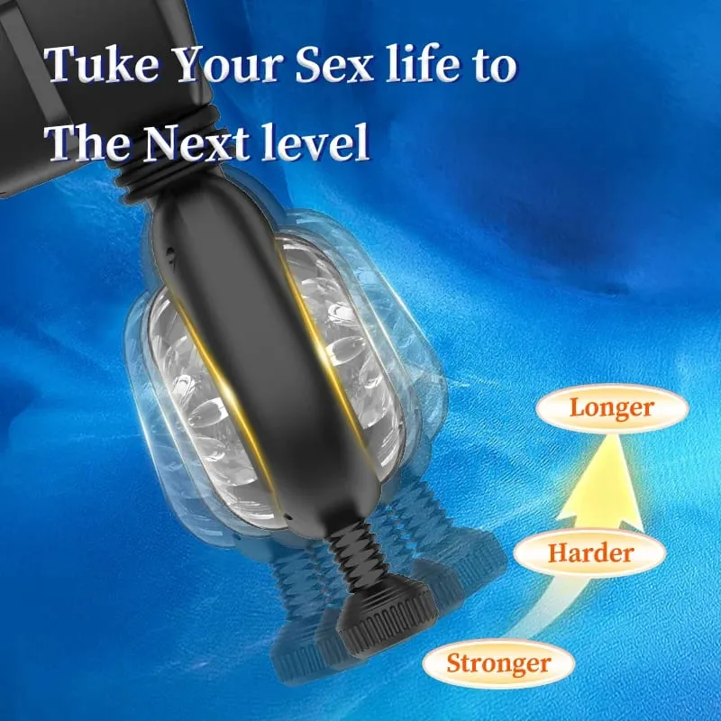 Samurai Belt Rolling Cup Multifrekvenční vibrační tah Stimulace 2 v 1 Pánský pohárek do letadla Sexuální hračka pro dospělé — image 2
