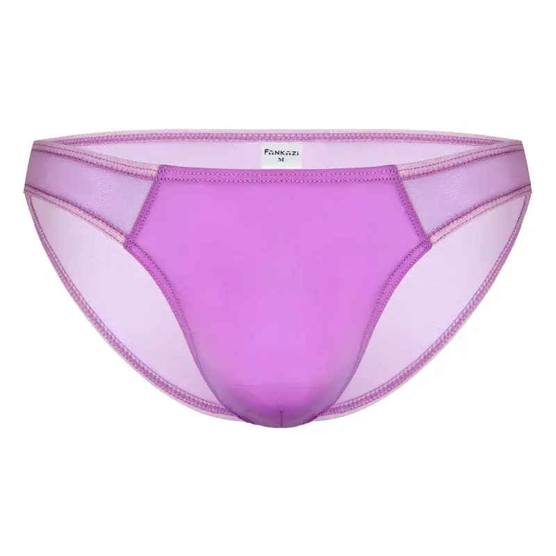 Men's Mesh Briefs Transparent Low Waist Underwear Ultra-thin Breathable Panties — image 4
