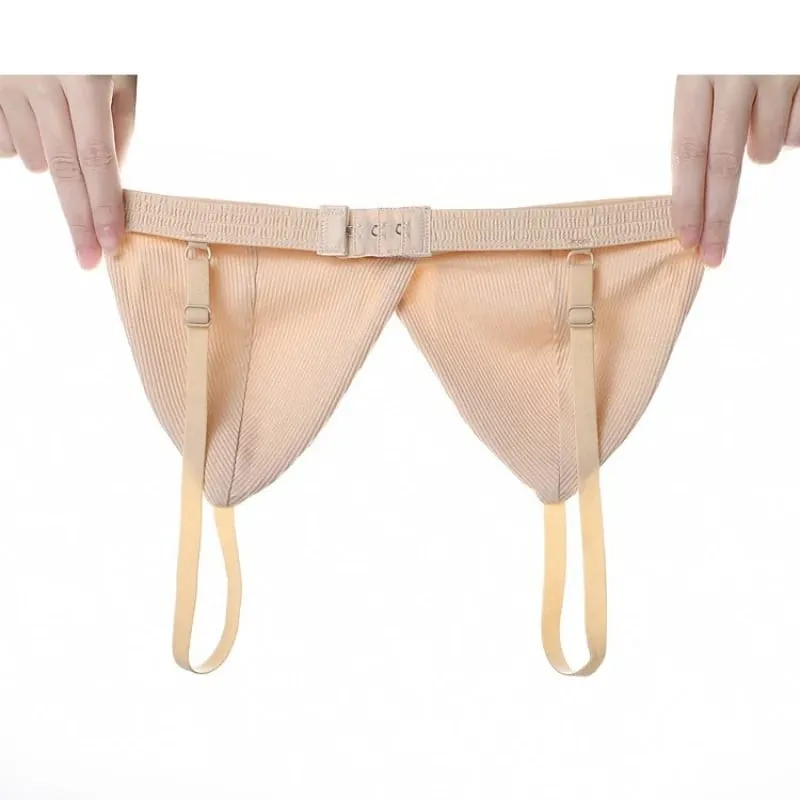Sömlös BH och trosor Set Enfärgad Bralette Tunna Trådlösa BH Låg midja Stringtrosa Sexiga Underkläder Set Damunderkläder — image 5