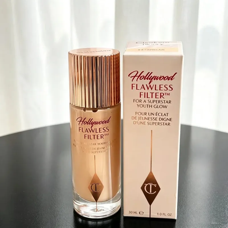 Charlotte Tilbury Concealer Foundation Kontur Cecair Licin Meningkatkan Kontur Wajah Mekap Gebu Mekap Tahan Lama Dengan Kotak — image 17
