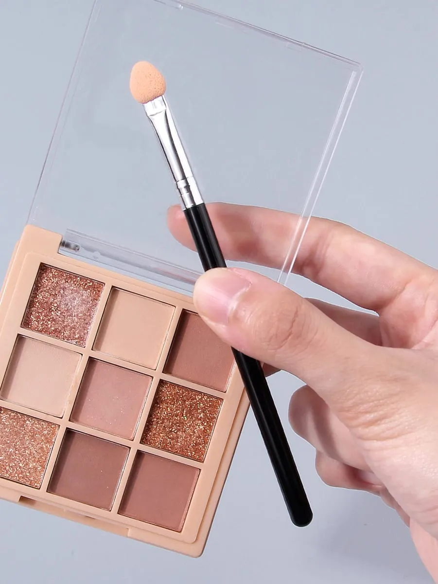 10Pcs Dual-Color Sponge Eyeshadow Brushes Makeup Tools Eyeshadow Stick Sponge Head Nail Smudge Brush — image 6