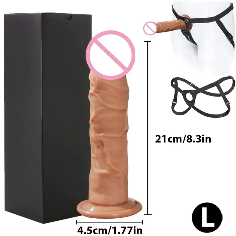 Realistischer Silikondildo mit Saugnapf G-Punkt Analdildos Strapon Dick Analplug Masturbator Erwachsene Sexspielzeuge für Frauen — image 18