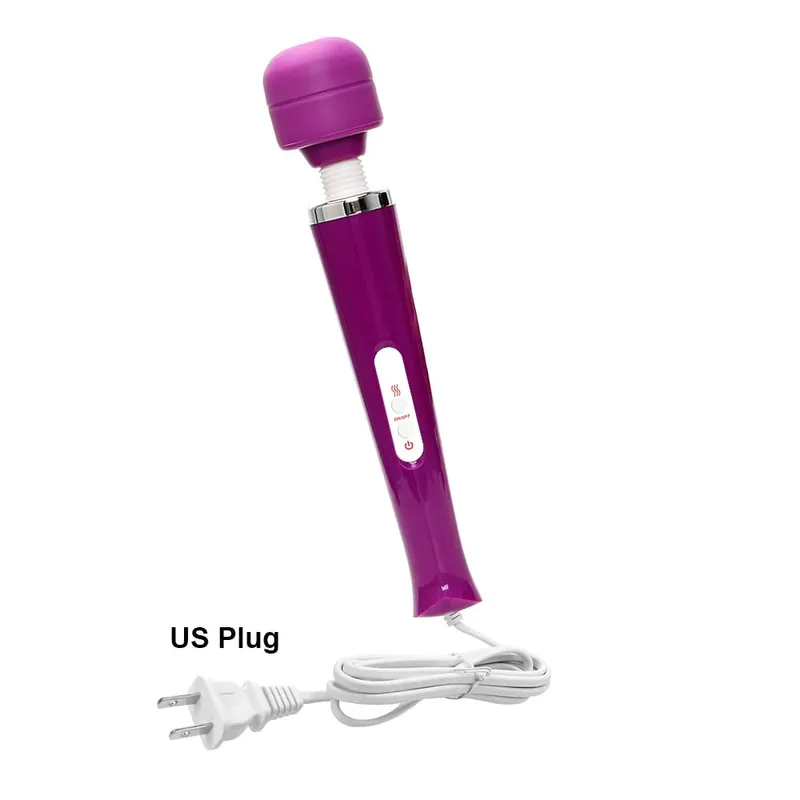 33cm gros vibrateurs ue US Plug baguette magique pour les femmes stimulateur de Clitoris de mamelon Plug Anal Vaginal gode masturbateur féminin jouet sexuel — image 10