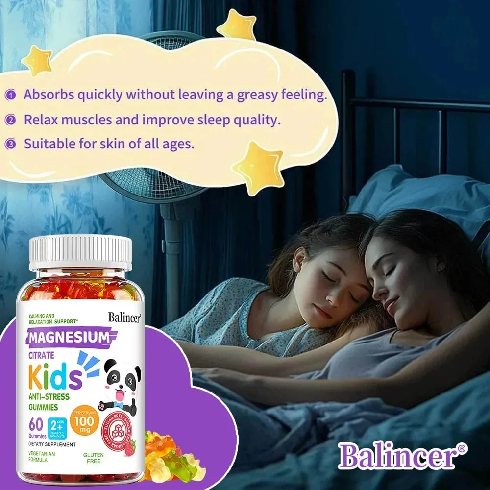 Magnesium Citrate Gummies - Promote Muscle Growth Healthy Sleep Support Heart Bone Muscle and Nervous System Health — image 4