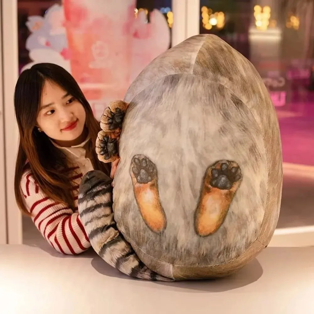 Cuscino per gatti di peluche abbracciabile realistico per gatti super morbidi dall'aspetto feroce Cuscino per gatti di simulazione adorabile elastico per divano — image 4