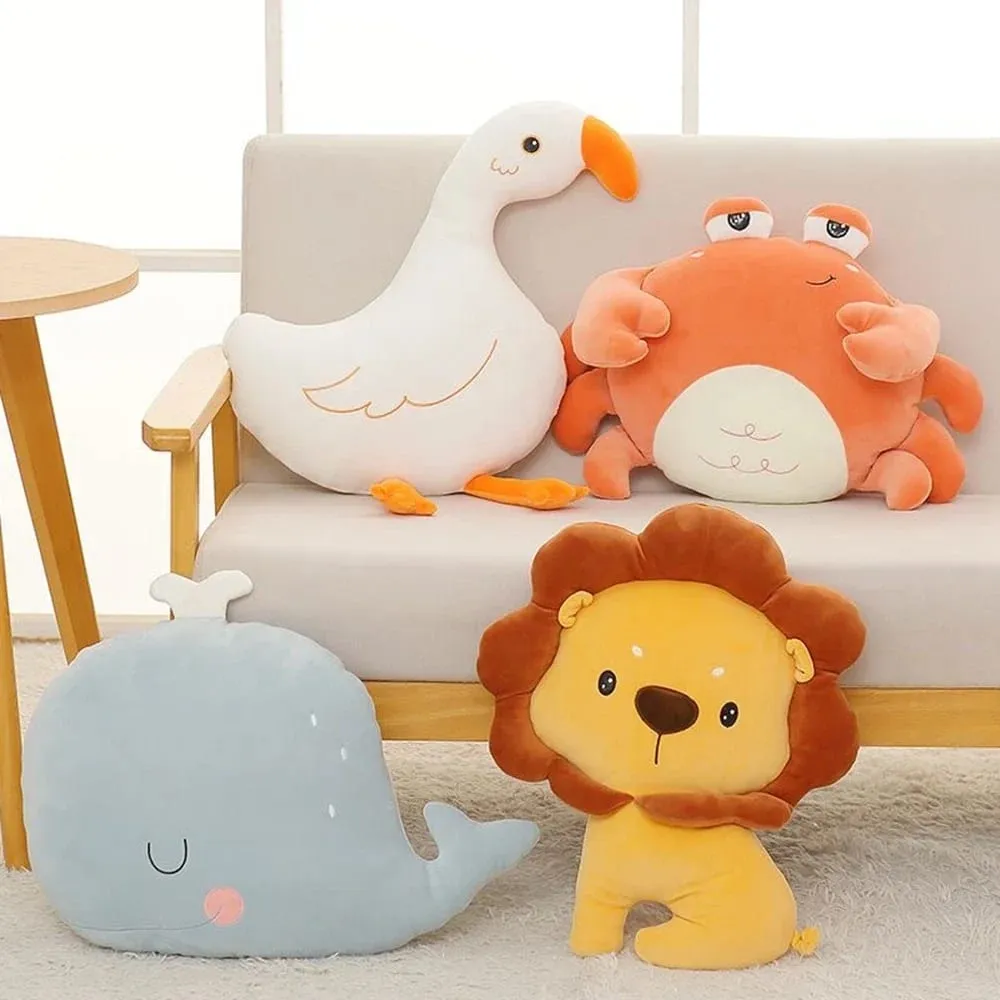 น่ารักโยนหมอนปูปลาวาฬห่านสิงโตหมอนสบายโซฟารถ Office Headboard Cushion ตุ๊กตากลับตุ๊กตาของเล่นของขวัญ — image 8