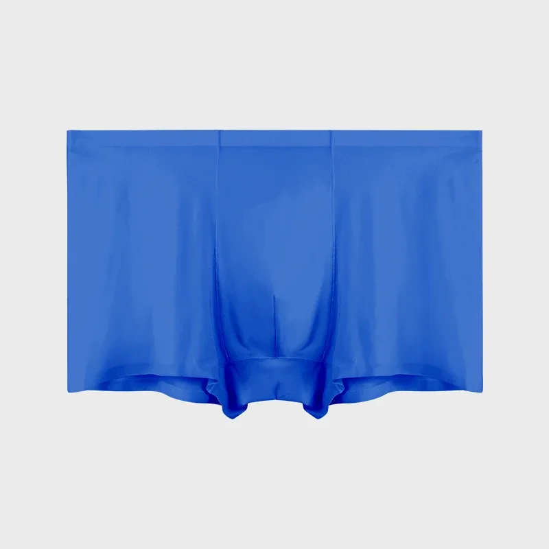 Men's5pc underwear Men's wholesale ice silk seamless boxers antibacterial breathable sports summer thin comfortable boxers