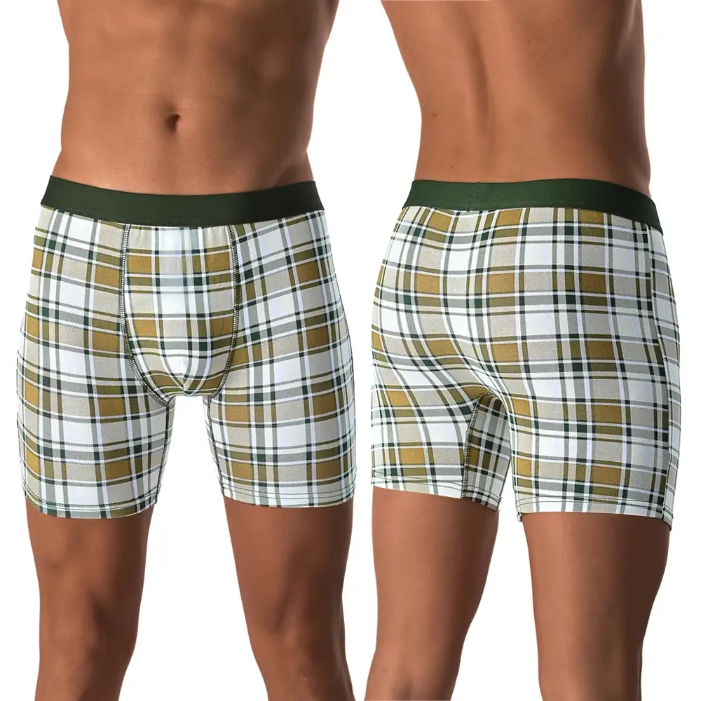 5pc Set Mid-Long Random Cotton Boxer Shorts Men Underwear Male Underpants for Men Boxershorts Slips Soft Panties Brand Briefs — image 7