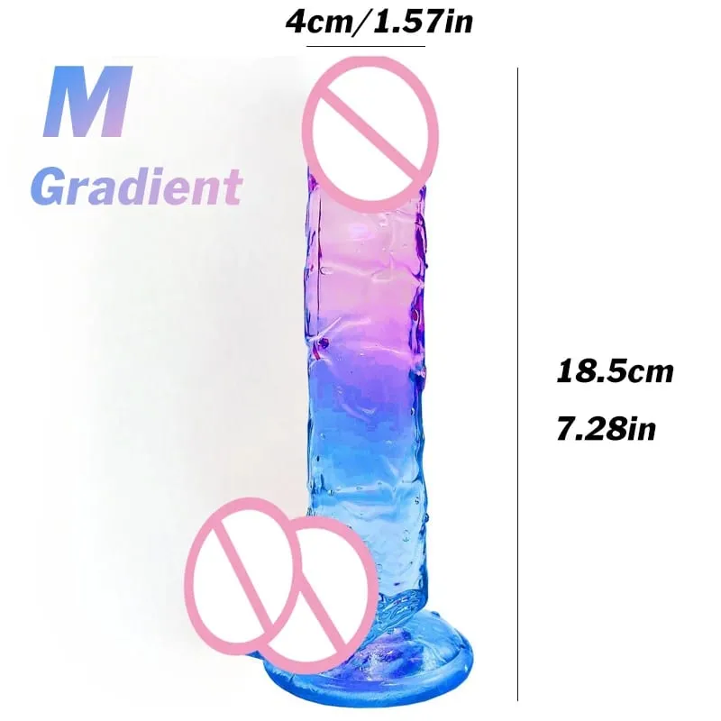Transparent Soft Jelly Dildo Realistic Fake Dick Penis Suction Cup Dildo Realistic Sex Toys For Lesbian Women Female Masturbator — image 28